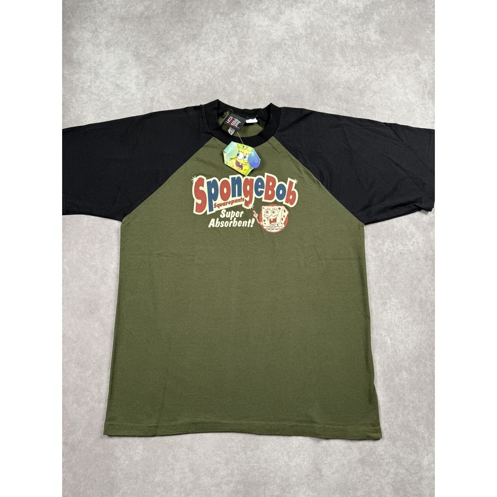 SpongeBob SquarePants Shirt Mens Large Super Absorbent Cartoon Tee New With Tags